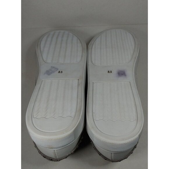 Steve Madden Annita Women's Sz 8.5 Sneakers Grey & White Snake Skin Print - Picture 6 of 9